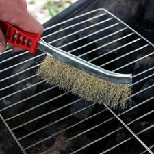 Large Hand Wire Brush Metal Steel Bristle Rust Paint Remover Scratch Grout Tool