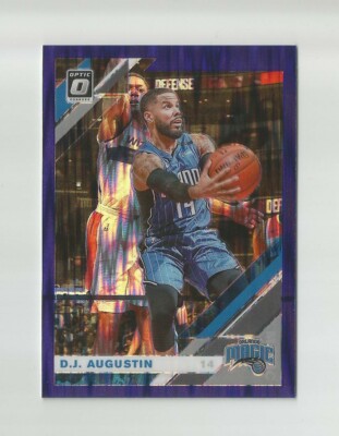 2019-20 DONRUSS OPTIC PURPLE SHOCK PRIZM D.J. AUGUSTIN #5 ORLANDO MAGIC