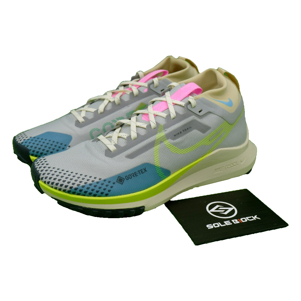 ☆NIKE☆Nike Go Nike React Pegasus Trail 4 Gore-Tex Mid Wolf Grey Volt