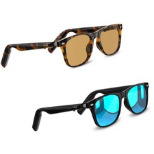 Bluetooth Glasses Smart Audio Sunglasses with Speakers Polarized Built Mic 2Pack