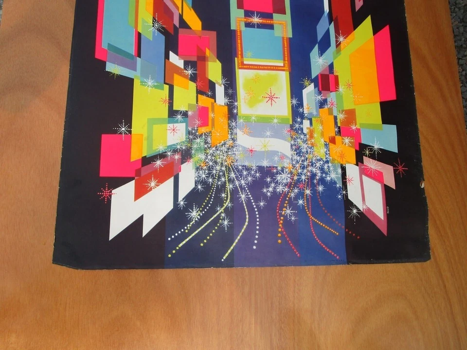 AFFICHE PAPIER "FLY TWA / NEW YORK" par "David KLEIN" (1956) - Photo 4/4