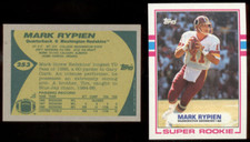 1989 Topps MARK RYPIEN Washington Redskins Rookie Card. rookie card picture