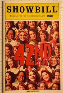 42nd Street Playbill Ford Center For The Performing Arts   Wopat/Leavel