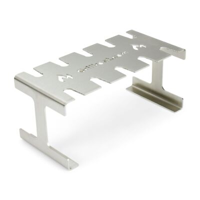 Grillrost.com Rippchenhalter und Hähnchenschenkelhalter aus massivem Edelstahl