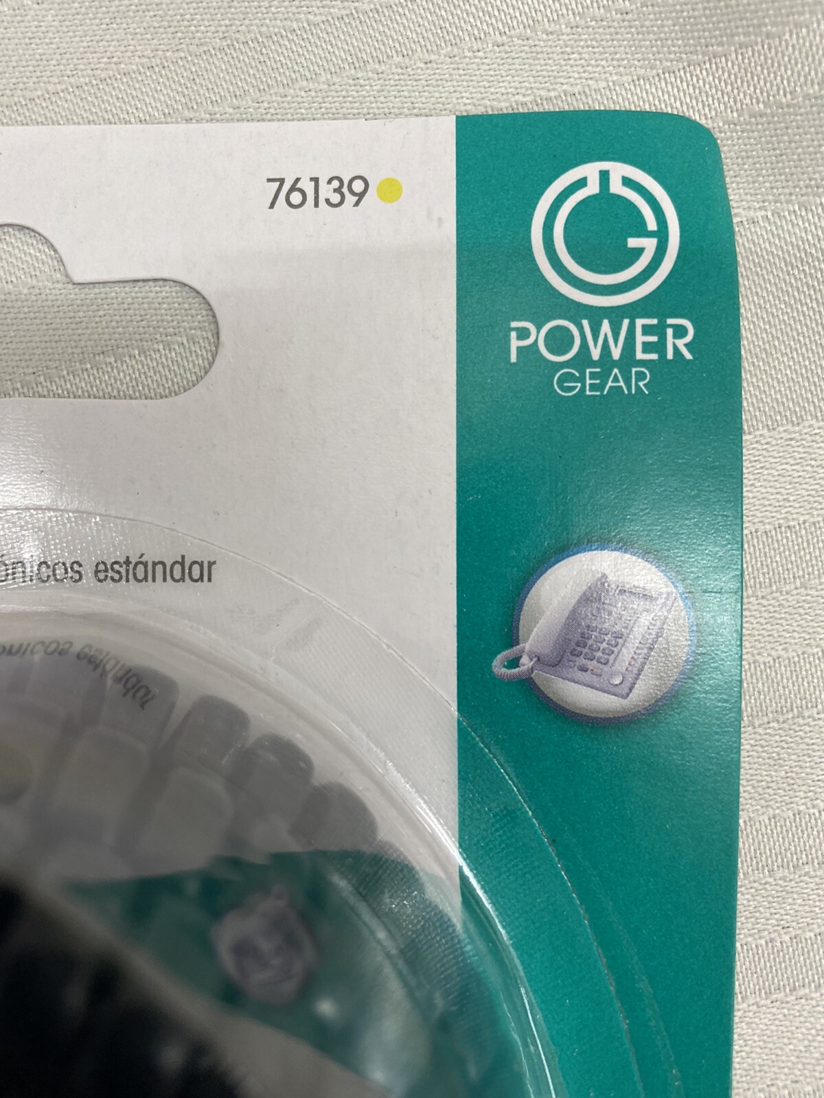 Jasco phone cable - for 25 ft black ge 76139 jas76139 for sale  