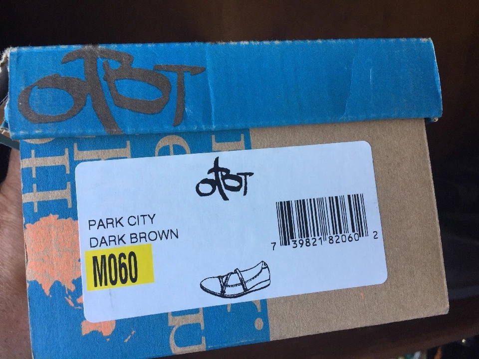 Zapatos planos de ballet Mary Janes de cuero marrón oscuro Park City OTBT para mujer talla 6 Foto 4 de 4