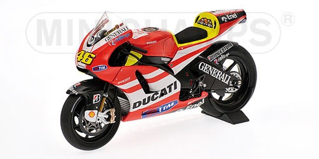 DUCATI GP11 ROSSI MINICHAMPS SHOWBIKE AU 1/12