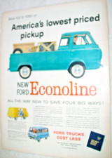 1961 Ford Econoline Pickup Large-mag Truck Van Ad -americas Lowest Price... 1961 Ford Econoline Pickup Large-mag Truck Van Ad -americas Lowest Price...