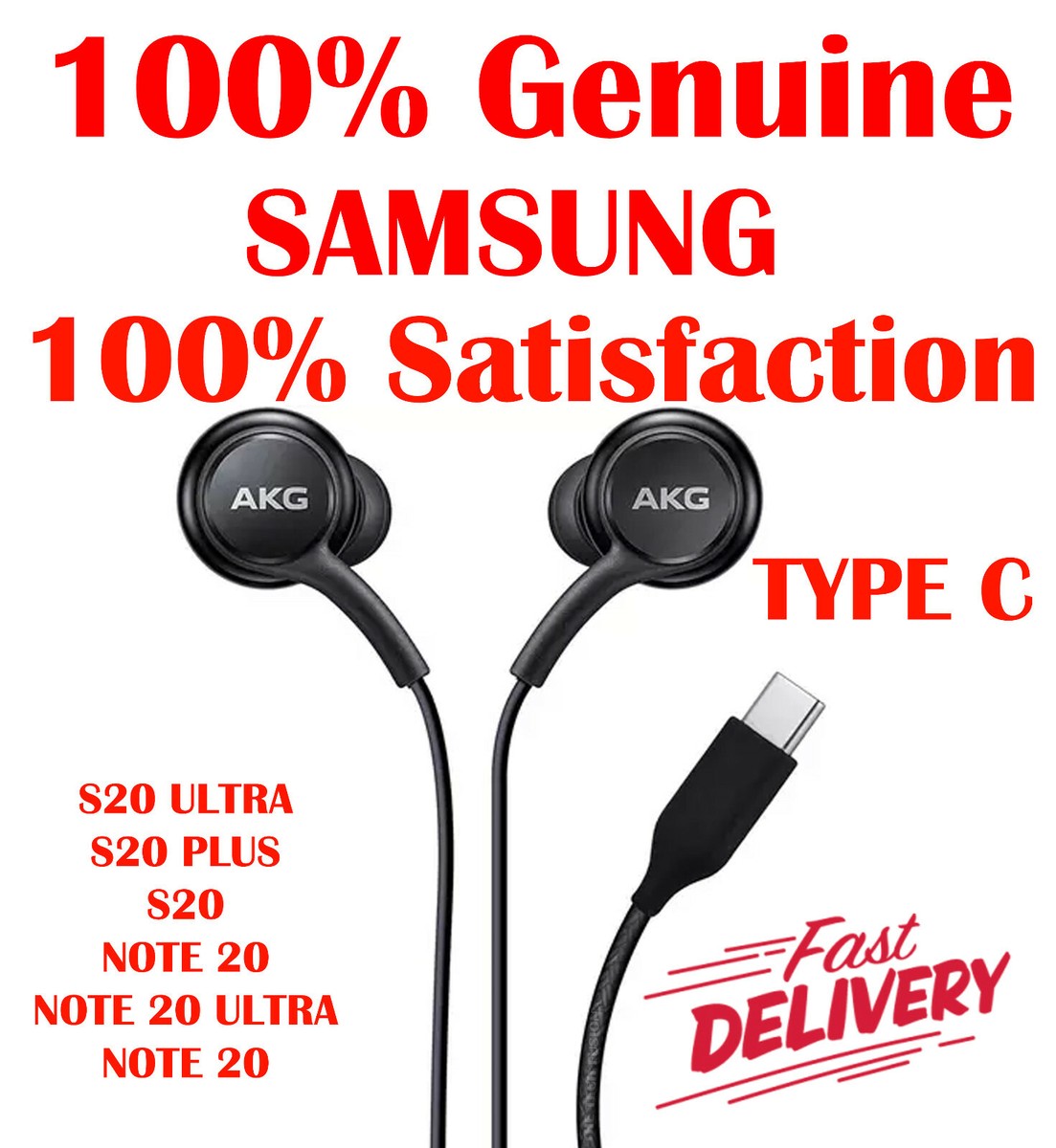 Bluetooth Neckband Samsung Akg S20 Genuine Akg Earphones Type C