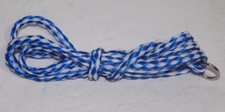 DOG LEASH 54" NYLON WHITE  BLUE G104766-3 27 T-2 
