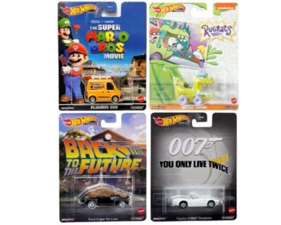 HOT WHEELS 1:64 2023 RETRO ENTERTAINMENT SET OF 4 CARS DMC55-978P