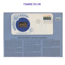 3251 ETATS UNIS USA TIMBRE 1979 N°1257 ENVELOPPE 1er Jour avec TIMBRE en OR - Go