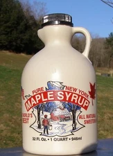 THREE CREEKS FARM PURE NY MAPLE SYRUP QUARTS DARK/ROBUST ALL NATURAL SWEETENER