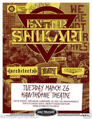 ENTER SHIKARI /ARCHITECT /HEARTIST /CROSSFAITH 2013 PORTLAND
