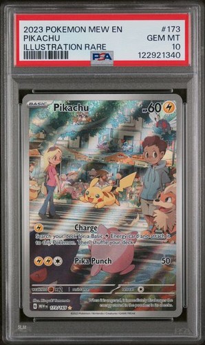 Pokemon Pikachu 151 Illustration Rare #173 PSA 10 Gem Mint
