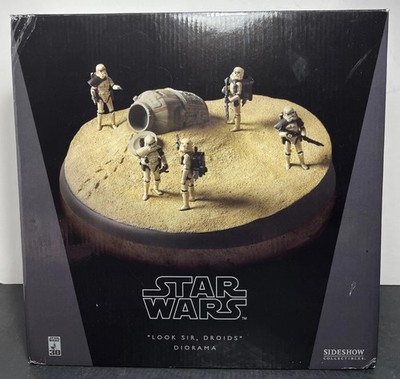 Sideshow Collectibles Star Wars Look Sir Droids Diorama Sandtrooper 2007 #2205