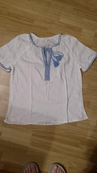 Women Monsoon Shirt White Cotton 36 / S