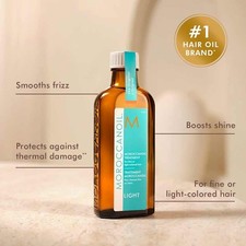 *Last Remaining* Moroccanoil Light Hair Treatment 100ml withpump for glossy hair