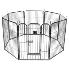 MEDIUM HEAVY DUTY PET DOG PLAYPEN PUPPY SMALL ANIMAL METAL ENCLOSURE INDOOR RUN