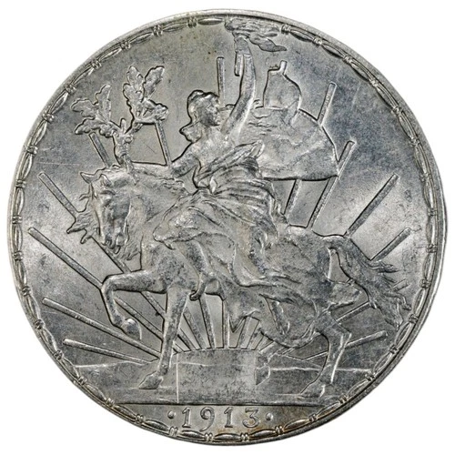 1913 Mexico Peso Caballito — photo from the most recent tracked eBay sale