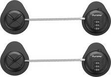 Puroma Fridge Lock, 2 Pack Combination Refrigerator Lock, Cabinet Locks Keyle...