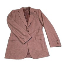 Vintage Men s Small Brown Striped Blazer Made in Korea See Measurements