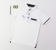 White Basic Casual Polo Shirt For Kids/Boys, Summer Shirt Size 1 to 12 Years
