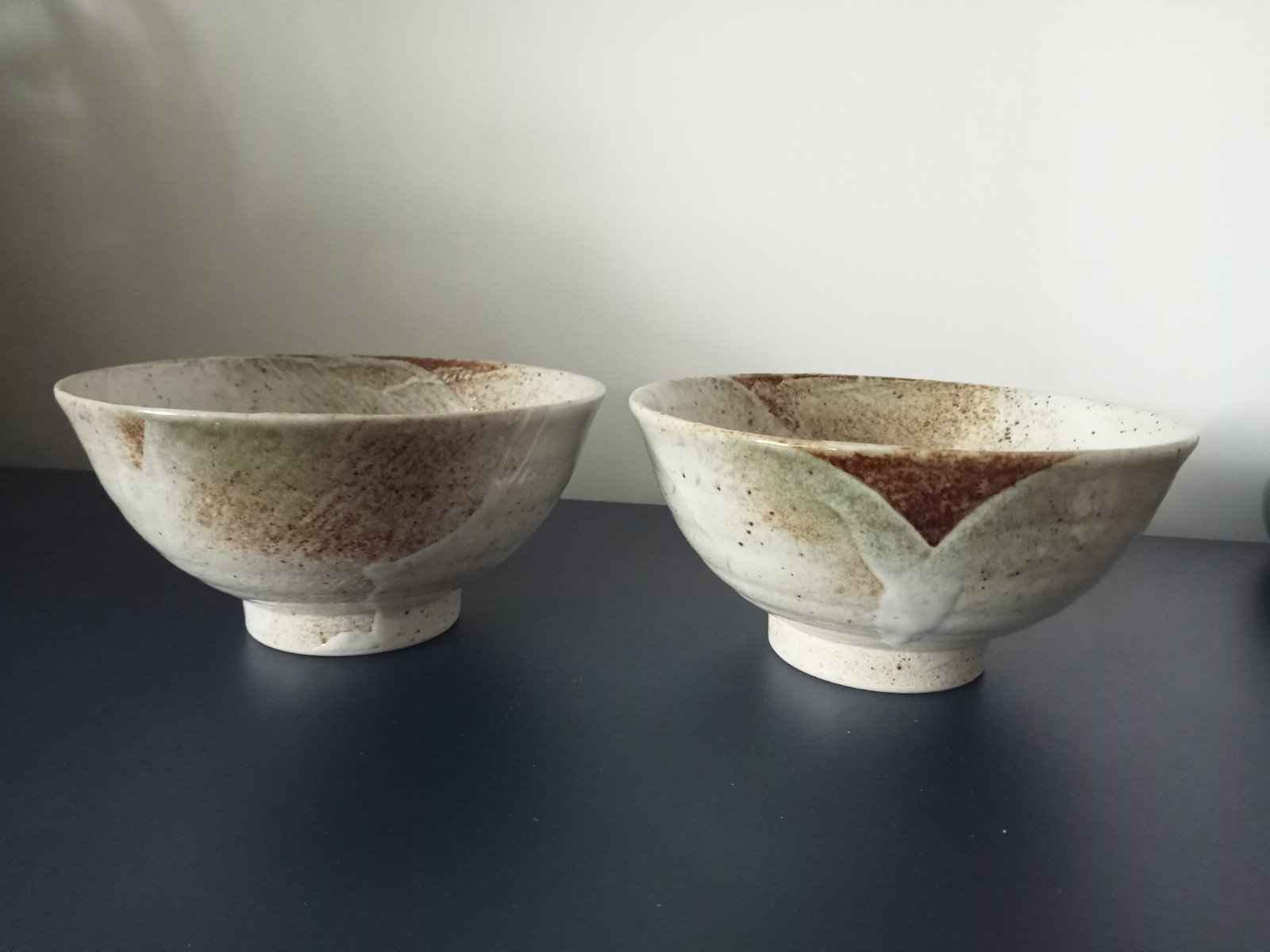 Vintage japanische Yukishino Reis Tempura Nudel Ramen Udon Schalen verpackt 16,5 cm