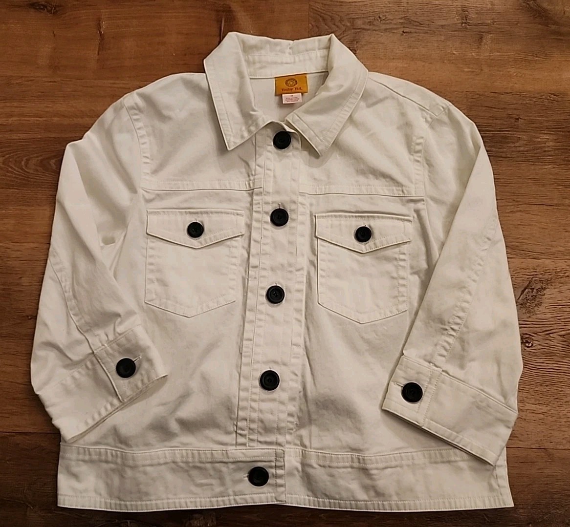 Ruby Rd. Jean Jacket Cotton Blend Stretch White B… - image 13