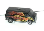 Vintage Hot Wheels Blackwall Super Van BLACK FLAMES METAL BASE GOOD SHAPE!
