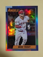 1990 FOIL  MIKE TROUT  2025 Topps Update   35th Anniversary  #U90-38 ANGELS
