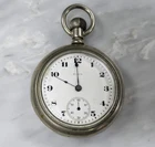 Antique 1917 Elgin Open Face Silveroid Pocket Watch ~ 18s ~ 17j ~ 5-F482