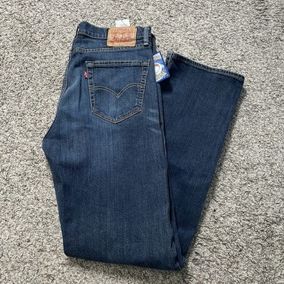 Vtg Levi's 751 Jeans Mens 34x34 Blue Denim Cotton Straight Leg Stretch EUC