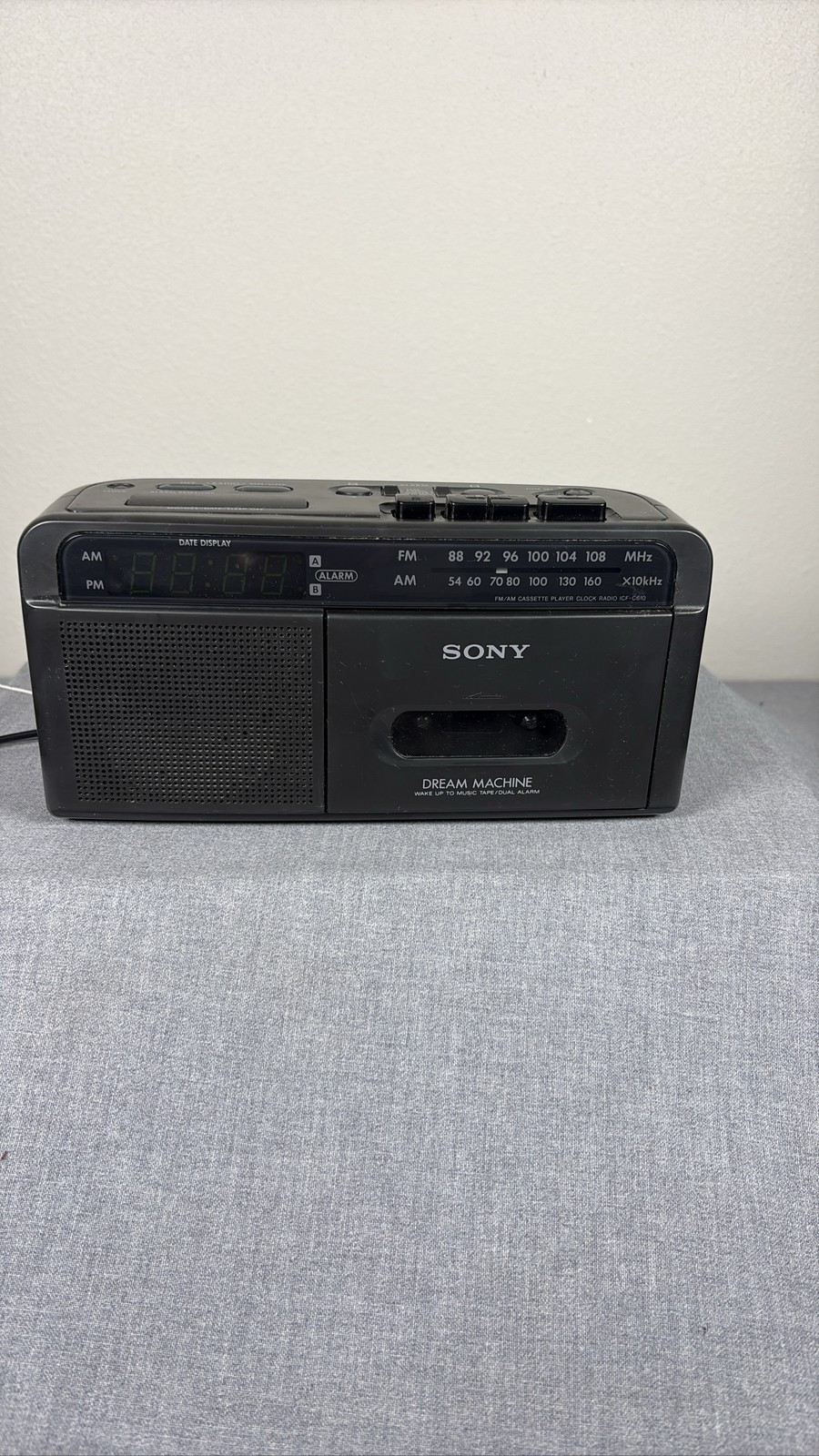 Sony Dream Machine ICF C 610 AM/FM Clock Radio & Cassette Tape Player featured image
