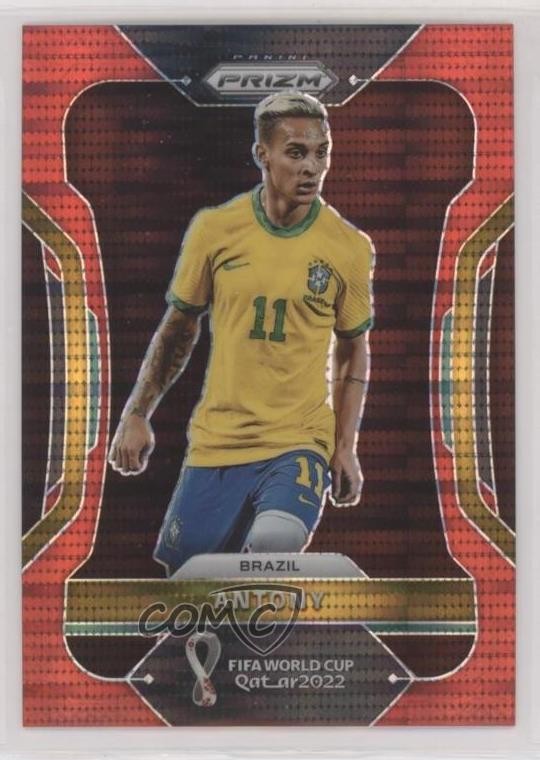 2022 Panini Prizm World Cup Qatar Breakaway Red Prizm 83/99 Antony #26 pe8