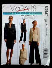 McCall's Palmer Pletsch Sewing Pattern M5597 - The Perfect Suit Size 8-14 UNCUT