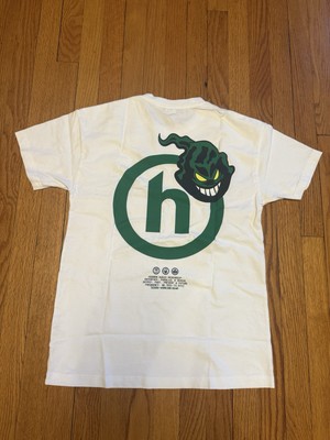 Hidden NY Logo Tee 【L】 Hidden NY Past Present Future Bubble Logo Tee Shirt teal