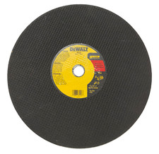 DEWALT 14" x 1/8" x 1" Gas Metal Cut-Off Wheel A24R High Performance DW8020