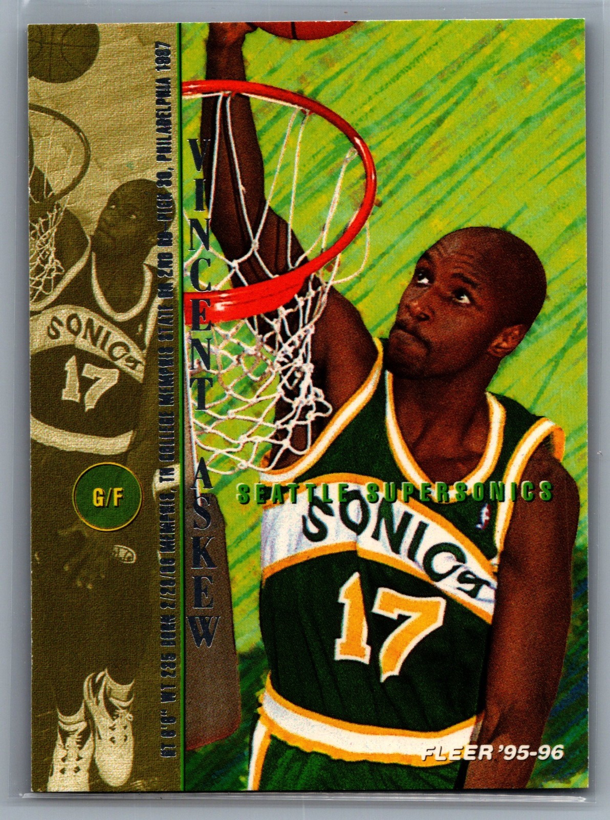 1995-96 Fleer - Vincent Askew #175