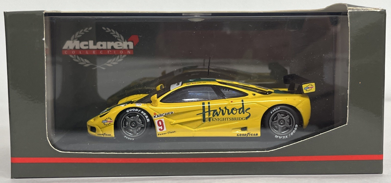 1:43 Minichamps McLaren F1 GTR Ring Mach One Harrods #9 Wallace/ Bell race car