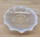 Vintage Anchor Hocking Moonstone Opalescent Hobnail Glass Serving Bowl Dish