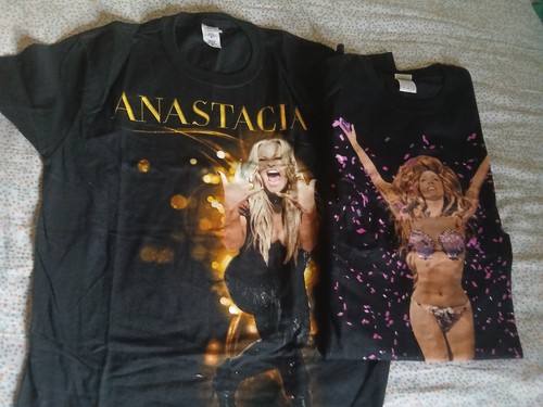 Lotto 2 T Shirt musica Pop Vintage concerto Lady Gaga Tour Artpop Anastacia prezzo ebay