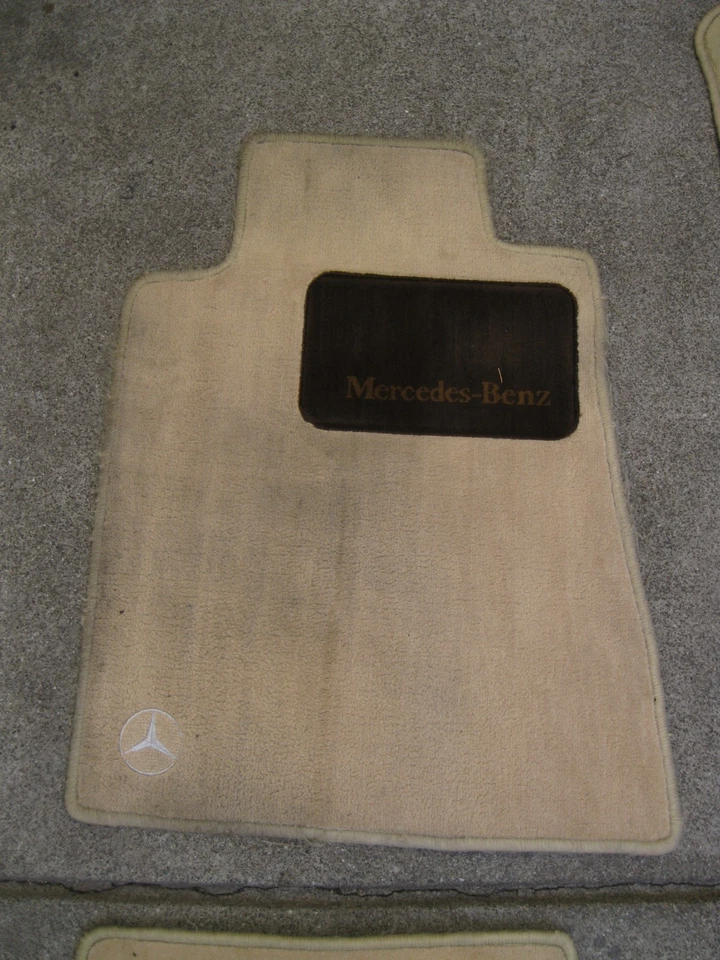 1992-1999 Mercedes-Benz W140 Floor Mats S320 S500 400SEL 500SEL S600 S420 Beige Foto 2 de 4