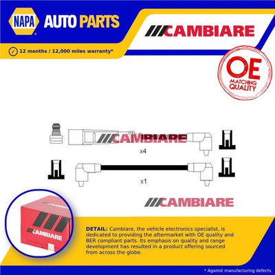 HT Leads Ignition Cables Set fits AUDI 80 B2, B3 1.6 86 to 91 Cambiare Quality