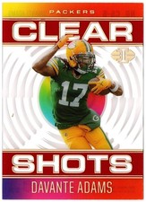 2021 Panini Illusions Clear Shots Red Parallel DAVANTE ADAMS CS-8 56/149 Packers