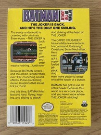 Batman Return Of The Joker NES CIB