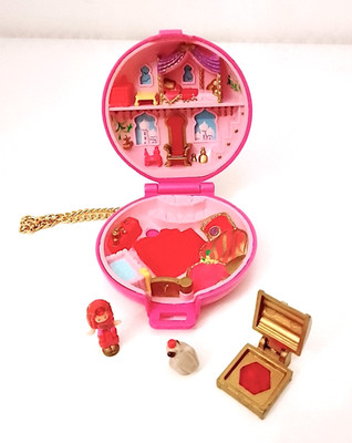 POLLY POCKET 1992 Bluebird China Jeweled Palace full and excellent rosa Schmuck