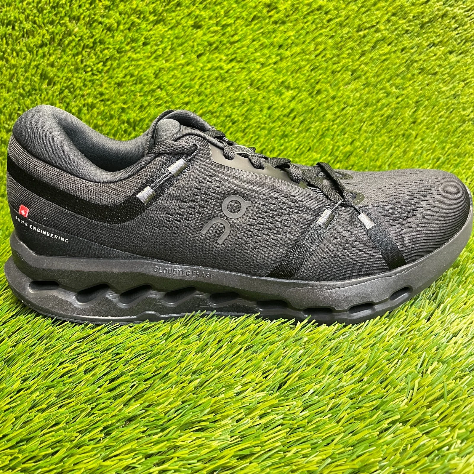 On Cloudsurfer 2 Mens Size 12.5 Black Athletic Running Walking Shoes Sneakers