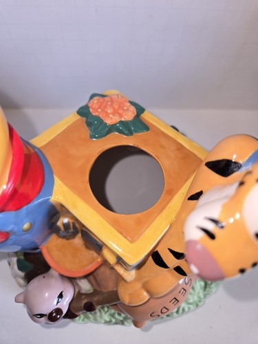 DISNEY TEA POT WINNIE THE POOH IN GARDEN PORCELAIN FIGURINE ..No Box - Picture 7 of 10