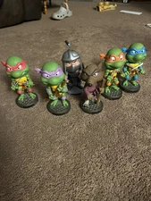 Viacom Int. 2014 TMNT Lot Of 6 Bobble Head Figure open box